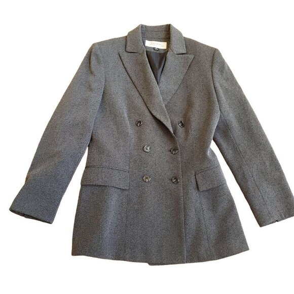 Black and White Blend Tahari Blazer sz 8 - Picture 1 of 4